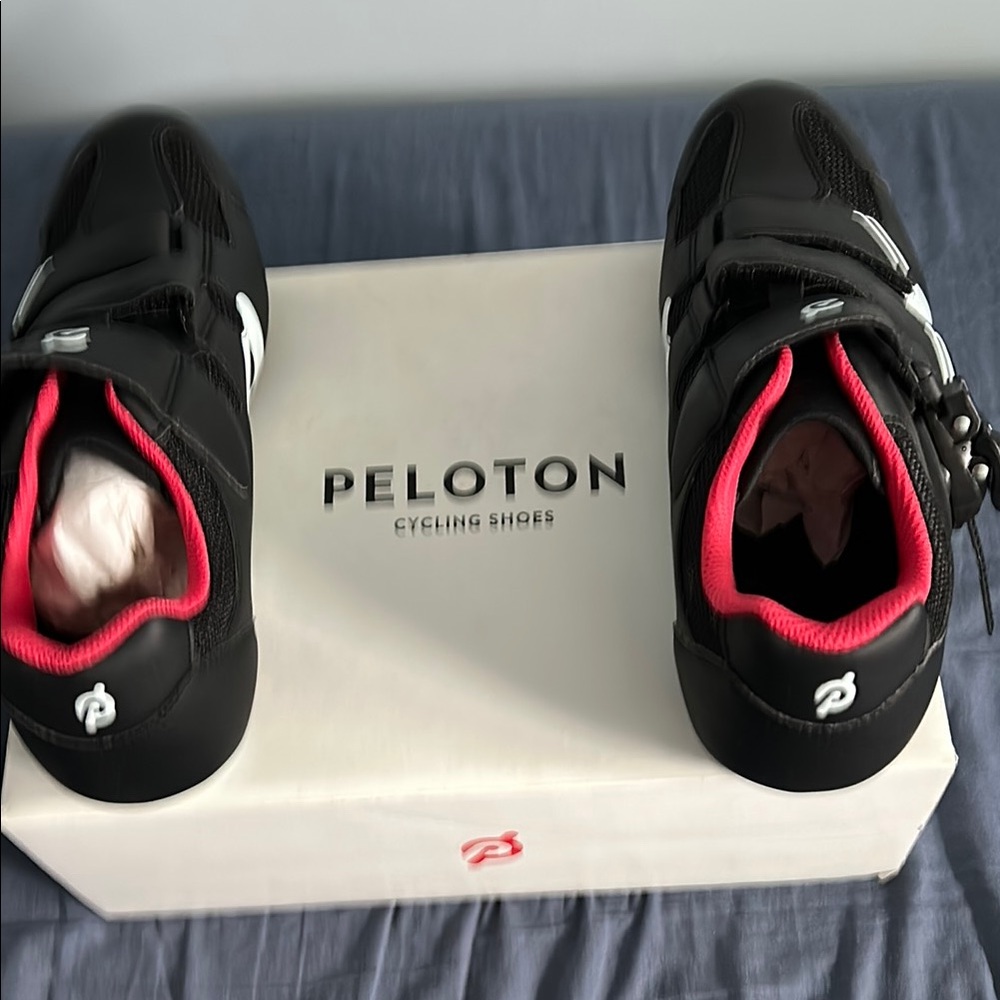 Peloton Black and Pink Cycling Shoes